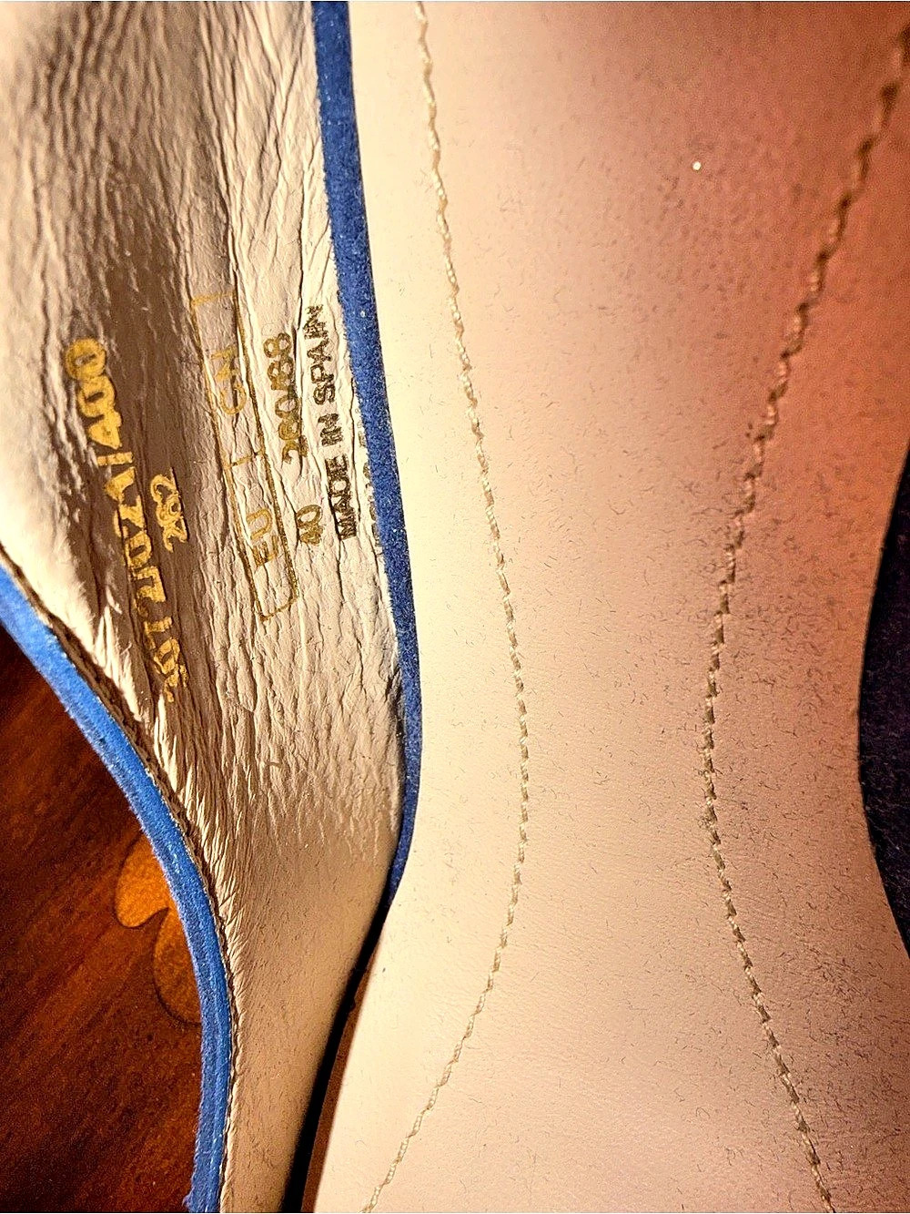 Massimo Dutti Blue Peep Toe Heels EU 40 - Picture 3 of 5